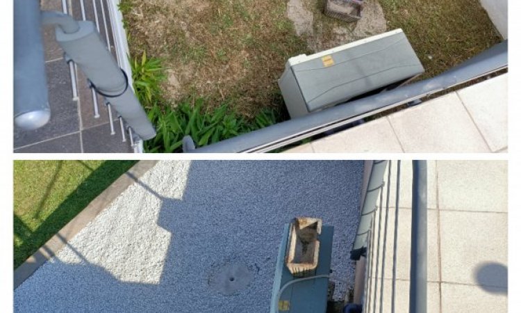 Aménagement de la zone avec gravier blanc calcaire